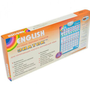 "English" ЗНАТОК Электронный звуковой плакат