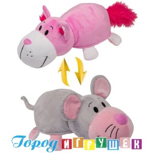 Игрушка Вывернушка 2 в 1 Розовый Кот-Мышь
